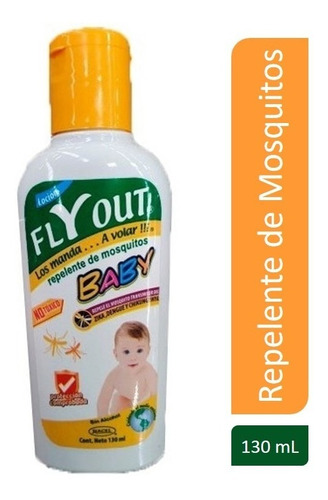 Fly Out Para Bebe Repelente Mosquitos Ecológico 130 Ml