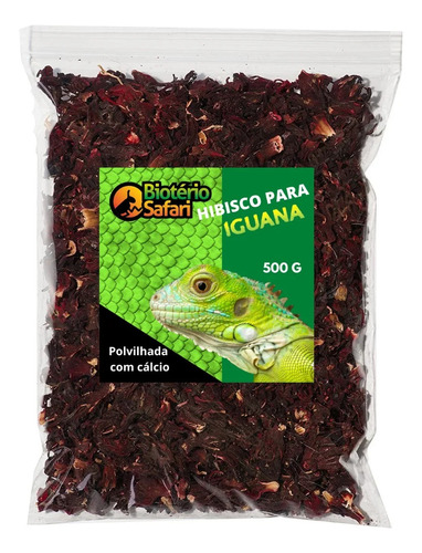 Hibisco Safari Com Cálcio Para Iguana Jabuti Pogona 500g