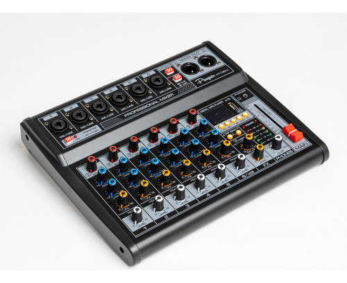 Consola Mixer Parquer 6 Canales Efectos Usb Phantom