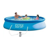 Pileta Inflable Redonda Intex Easyset 28142 396cmx84cm 7290l