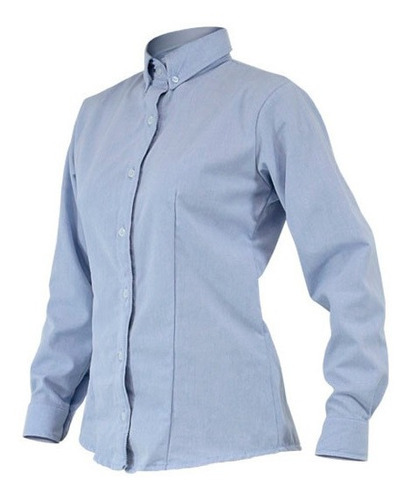 Camisa Oxford Manga Larga Dama