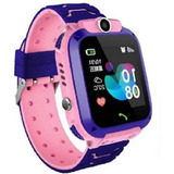 Relógio Smart Infantil Rosa Feminino Q12 Cor Da Caixa Azul C