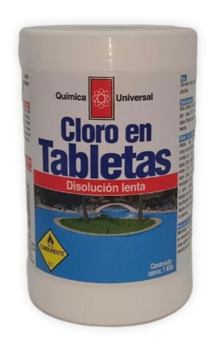 Cloro Tableta Pote 1kg Quimica Universal 