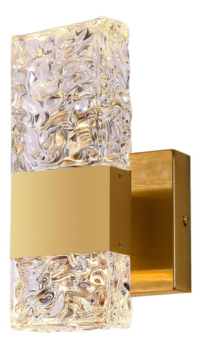 Modernas Luces Led De Tocador Para Baño, Cristal Dorado Cepi