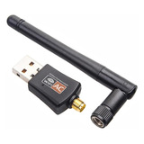 Adaptador Wifi Usb Dual Band Ac 600 5g Antena 2dbi Internet