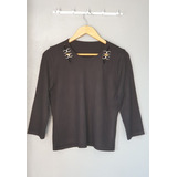 Blusa Remera - Hilo De Algodón Talle M 