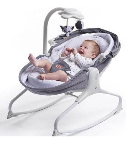 Silla Mecedora Para Bebé Tiny Love Cozy Rocker Napper Gris