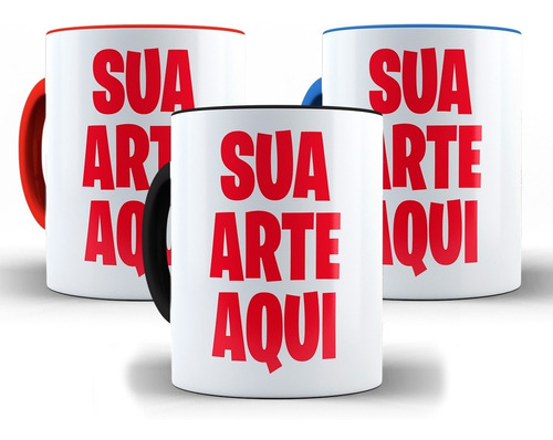 Caneca Com Sua Imagem Arte Cerâmica Alça Xícara + Caixa