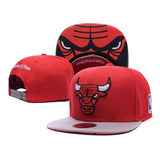 Gorra Snapback Chicago- Bulls Roja Premium High Quality 
