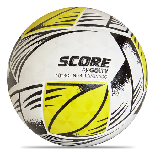 Balón Fútbol Score By Golty Tribal N°4-blanco/amarillo