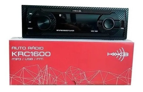 Auto Radio 1 Din Kx3 Mp3/usb/fm/sd Bluetooth Krc1600