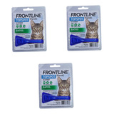 Kit Combo C/ 03 Unid Frontline Topspot Para Gatos-original