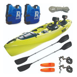 Kayak Rocker Mirage Para 2/3 Personas + Chalecos. Premium!