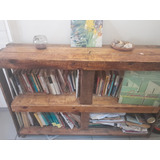 Biblioteca - Mueble Organizador - Arrime Rústico De Pallet