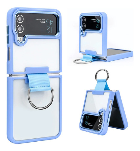 Funda Pro Cam Con Anillo Para Samsung Galaxy Z Flip 3 5g