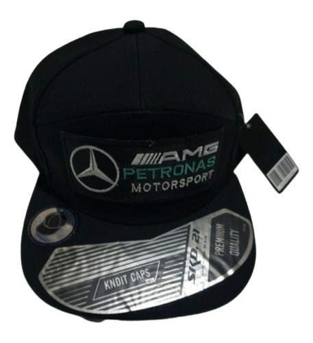 Gorra Mercedes Benz Petronas Motorsport Bordada Negra 