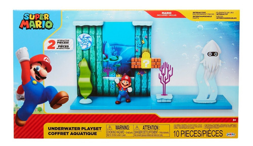 Nintendo Set Figur Super Mario Bros Juego Submarino Nt400184