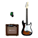 Guitarra Winner Wgs Sb Kit Com Amp E Afinador Oferta