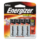 Blister 4 Pilas Alcalinas Energizer Max Aa 