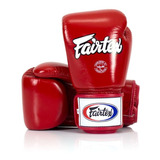 Luva Fairtex De Boxe E Muay Thai Couro  Vermelho