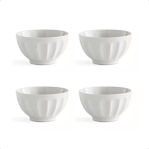 Bowl Ceramica Compotera 13 Cm Blanco Cereales Postre Fruta