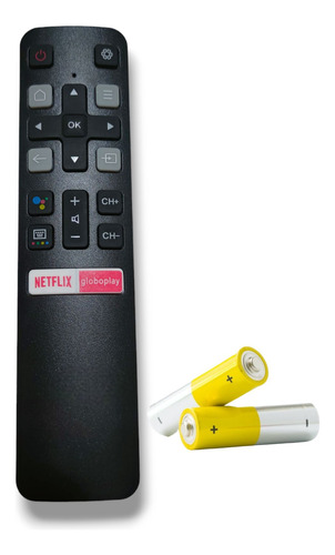 Controle Remoto Tv Tcl Smart Universal + Pilhas Compativel