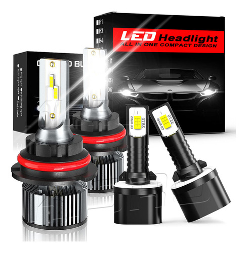 Faros Led 9007 Faros Antiniebla T10 40000lm 6pcs Alta/baja