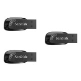 Paquete 3 Pza Memoria Usb 64 Gb Sandisk Sdcz410 064g G46 Kt