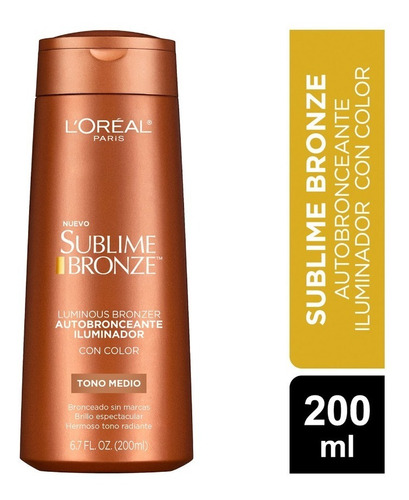 Autobronceante Iluminador Tono Medio | L'oreal Sublime 200ml