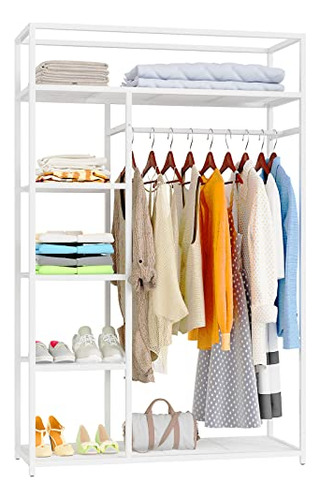 Portable Closets Heavy Duty Clothes Rack Metal Clothing...