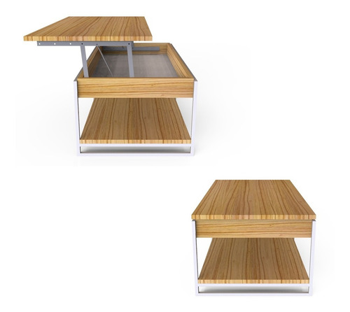 Mesa Ratona Elevable 100 X 50 C/ Cajonera Madera Paraíso Enc