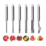 6 Peças Corer And Pitter Frutas E Vegetais Multifuncional S