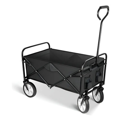 Simple Deluxe Carrito Vagón Plegable Con Material Duro Color Negro | Meses sin interés