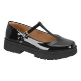 Sapato Vizzano Feminina 1422.104 Mocassim Fivela Social Moda