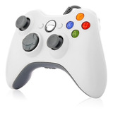 Control Para Xbox 360 Y Pc Alámbrico Color Blanco Unica Unid