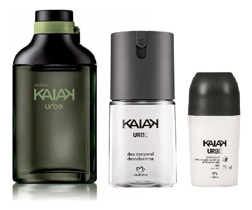 Kit Kaiak Urbe Completo Perfu, Spray Y Roll On - Yesi Natura