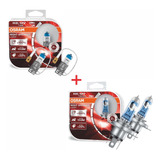 Kit 2par Lampada Osram Night Breaker Laser H3 + H4