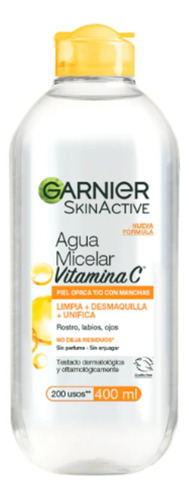 Agua Micelar Garnier Skin Active Con Vitamina C De 400 Ml