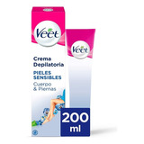 Crema Depilatoria Veet Pure & Fresh Piel Sensible 200ml + Espatúla