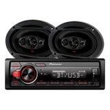 Estereo Pioneer Mvh-s215bt + Parlantes Jbl Flex 6x9 100 Rms