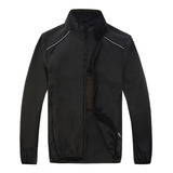 Blusa Corta Vento Preto Refletivo Ciclismo Bike Mtb  