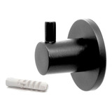 Percha Bronce Negro Mate Redonda Toalla Baño Ambiente Urbano