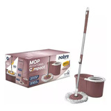 Conjunto Mop Giratório Compact 9l Rotatório 180° Microfibra