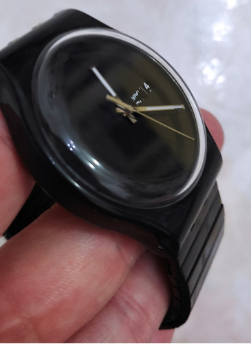 Reloj Swatch Negro Malla Elastizada Suob708 Mystery Life