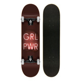 Skate Montado Profissional Cisco Feminino Power Led - Abec 7