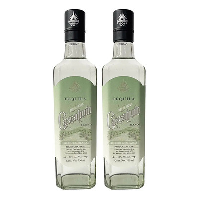 Dos Botellas Tequila Artesanal Cascahuín Blanco 750 Ml