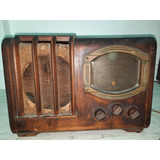 Radio Antigua De Madera A Válvula