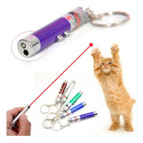 Llavero Puntero Laser Rojo Linterna Uv Juego Gatos