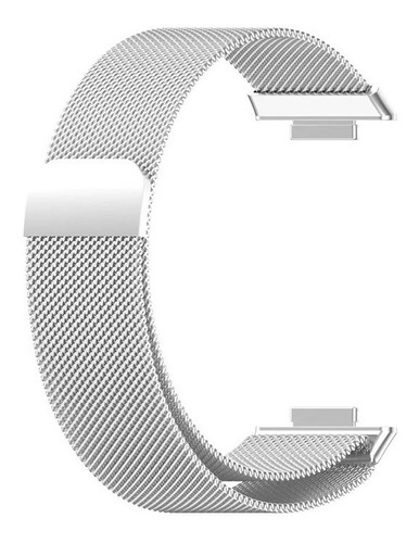 Correa Magnetica Compatible Con Huawei Watch Fit 2 Plata