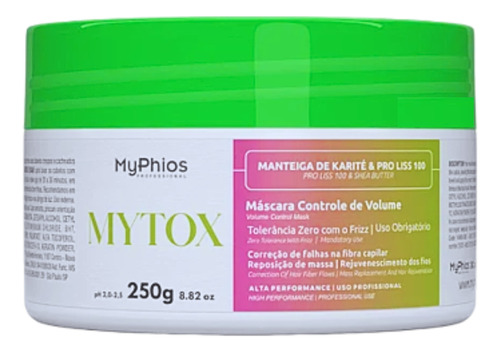 Botox Capilar 250g - Mytox - Myphios